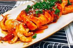 The recipe for Korean style spicy grilled squid