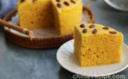 How to make pumpkin Steamed Chinese sponge cake