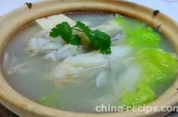 The recipe for Nine Belly Fish and Silk Melon Soup