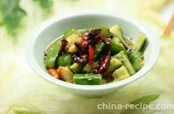 The recipe for spicy cucumber