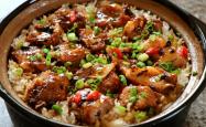 Practice of Little pan rice with ribs in soy sauce