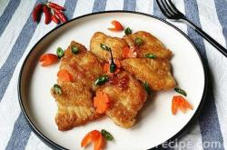 The recipe for pan frying basa fish chunks