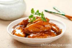 The recipe for braised wings