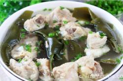 The recipe for kelp and pork bone soup