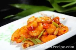 The recipe for Kung Pao shrimp