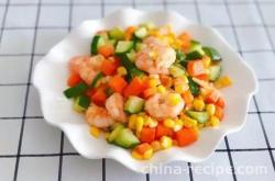 The recipe for colorful shrimp