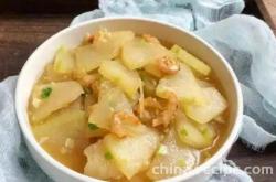 The recipe for shrimp and winter melon