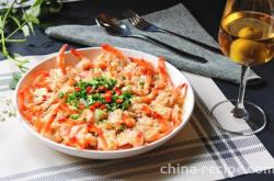 Method of Steaming Shrimp with Garlic Vermicelli and Vermicelli