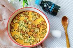 The recipe for baby's complementary food okra egg custard