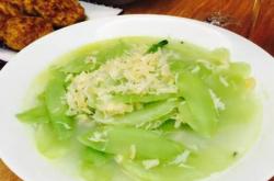 The recipe for refreshing lettuce and dried scallops soup