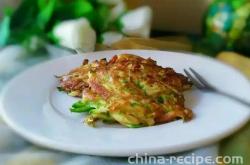 The recipe for making zucchini pancakes