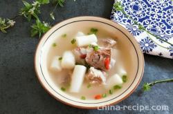 The recipe for yam spine soup