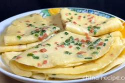 The recipe for egg pancakes