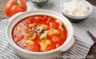 The recipe for tomato sauce fish fillet soup