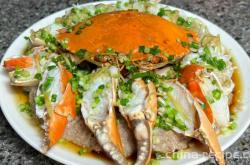 Garlic sesame steamed green crab vermicelli recipe