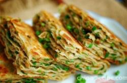 Preparation of Onion Beef Pancake