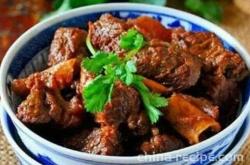 The recipe for homemade braised beef