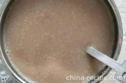 The method of making mixed grain rice paste