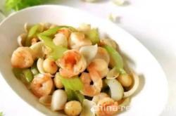 Recipe for Lily, Celery, and Shrimp