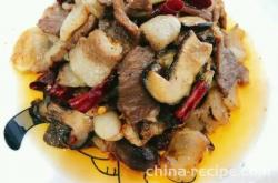 The recipe for shiitake mushroom slices