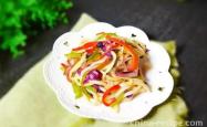 The recipe for stir fried noodles with seasonal vegetables