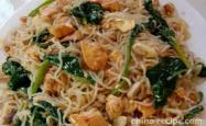 The method of making tofu braised vermicelli