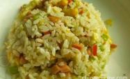 Practice of Fried Rice with Mixed Vegetables