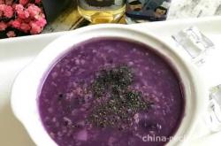 Practice of yam purple potato oatmeal Congee