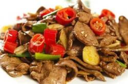 The recipe for Xiangxi pig liver