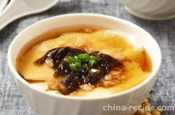 The practice of bean curd jelly served with sauce