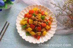 The recipe for Sichuan pepper, pineapple, and diced chicken