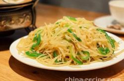 The recipe for Sichuan pepper and shredded potatoes