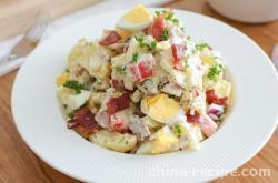 The recipe for potato salad