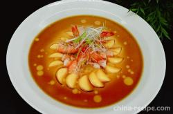 The recipe for Yuzi shrimp tail