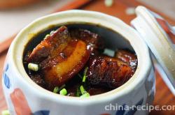 Oil free Braised pork belly