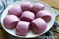 Preparation of purple potato Mantou