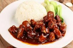 The recipe for sauce flavored pork ribs rice