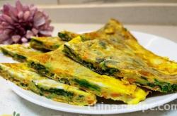 How to make spinach egg cake