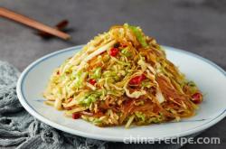 The method of stir frying vermicelli