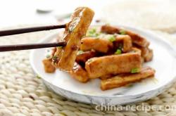 The recipe for crispy tofu