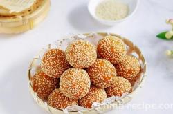 How to make pumpkin Glutinous rice sesame balls