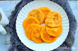 The recipe for sweet potato cakes