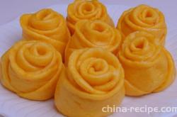 How to make Mantou with pattern pumpkin