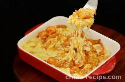 The recipe for cheese baked rice