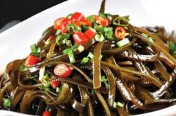 The recipe for cold mixed shredded seaweed