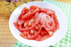 The recipe for sugar tomatoes