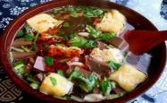 The recipe for duck blood vermicelli soup