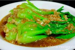 The recipe for oyster sauce and Shanghai green