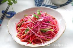 The recipe for sweet and sour radish shreds