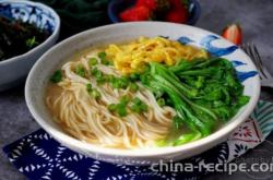 How to make cabbage and egg Noodles in soup